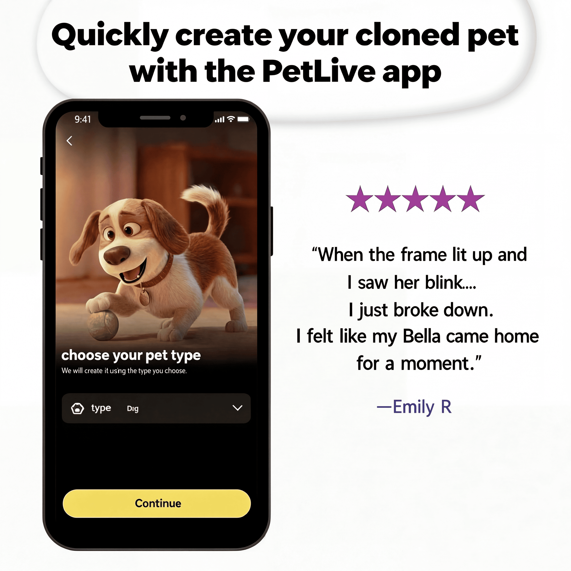 AI Pet Memory Frame – Bring Your Pet Back to Life with Personalized Animation