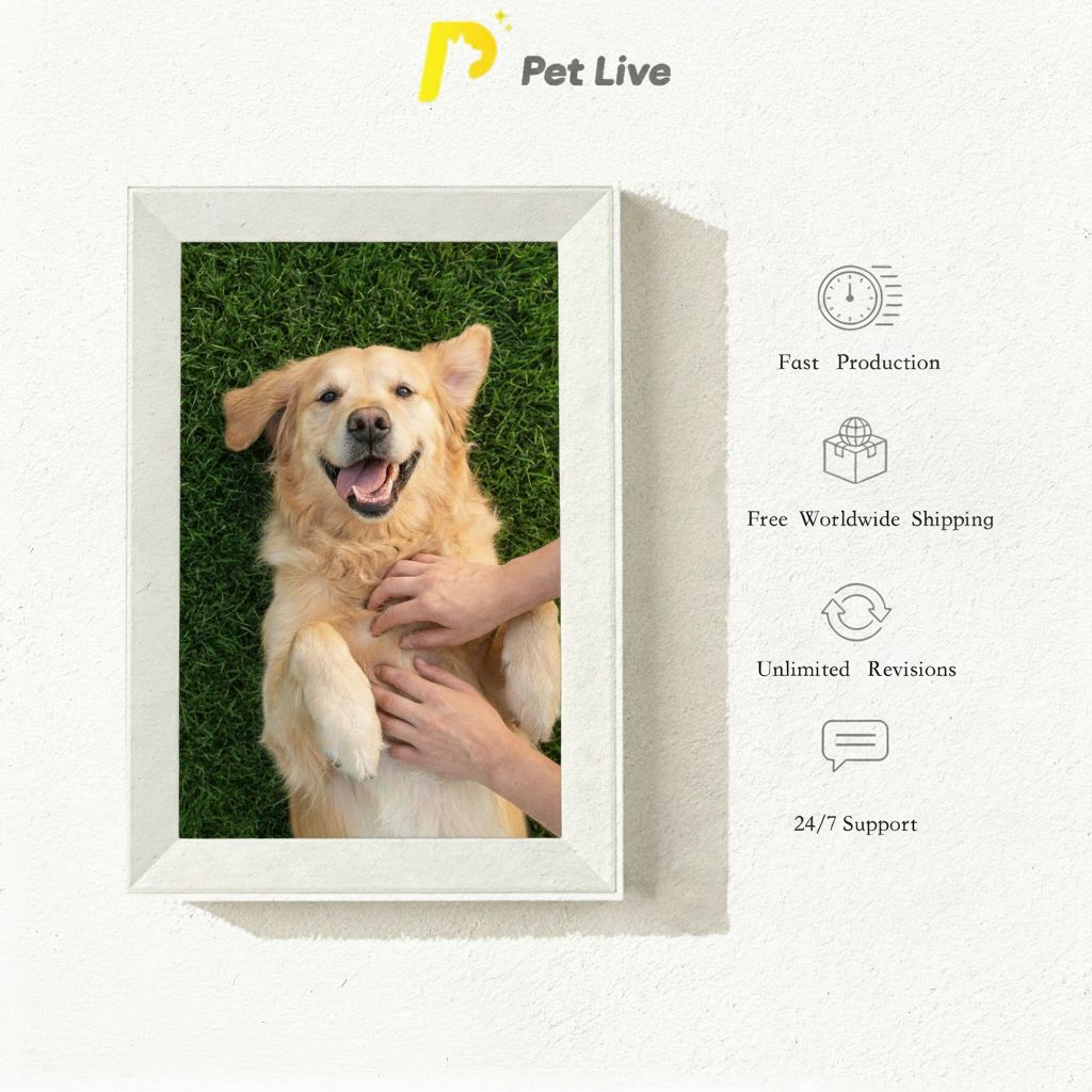 AI Pet Memory Frame – Bring Your Pet Back to Life with Personalized Animation